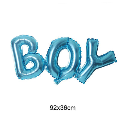 Gender Reveal Decoration Fringe Curtain Blue Pink Boy Girl Foil Balloon Gender Reveal Party Supplies Baby Shower Photo Backdrop
