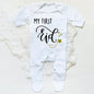 My First Eid Ramadan Baby Babygrow Sleepsuit Vest Bodysuit Infant Long Sleeve Romper Ramadan Islamic Muslim Keepsake Baby Outfit