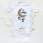 My First Eid Ramadan Baby Babygrow Sleepsuit Vest Bodysuit Infant Long Sleeve Romper Ramadan Islamic Muslim Keepsake Baby Outfit