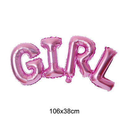 Gender Reveal Decoration Fringe Curtain Blue Pink Boy Girl Foil Balloon Gender Reveal Party Supplies Baby Shower Photo Backdrop