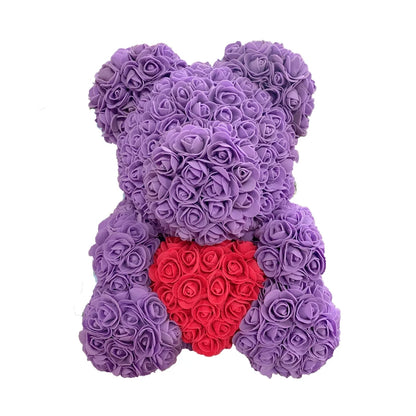 Girlfriend Gifts 25Cm/40Cm Soap Foam Bear Rose Teddy Rose Bear Artificial Flowers Wedding Birthday Valentines Gift for Women
