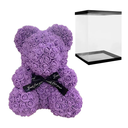 Girlfriend Gifts 25Cm/40Cm Soap Foam Bear Rose Teddy Rose Bear Artificial Flowers Wedding Birthday Valentines Gift for Women